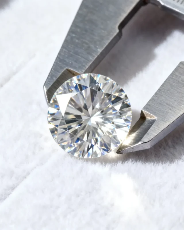 3 Carat Brilliant Round Cut Diamond Moissanite GRA Certified