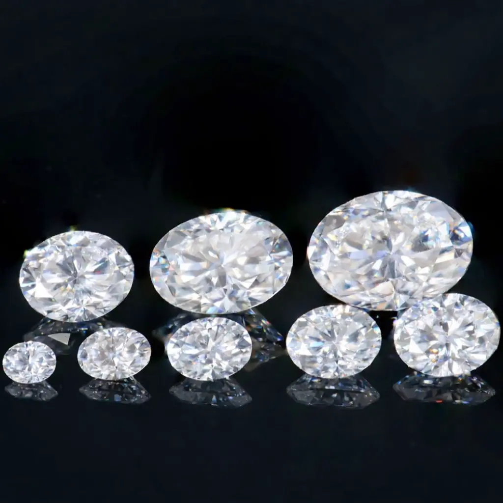 Sparkling VVS1 Oval Moissanite Loose Stone for Jewelry Making