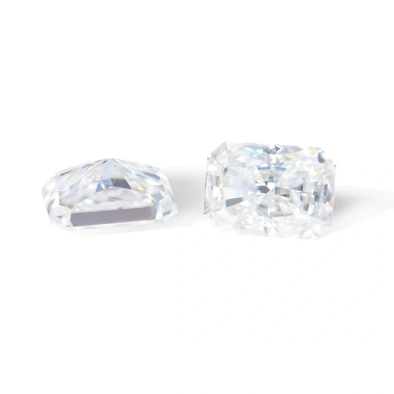 Affordable D Color VVS Radiant Cut Moissanite Loose Gems Bulk