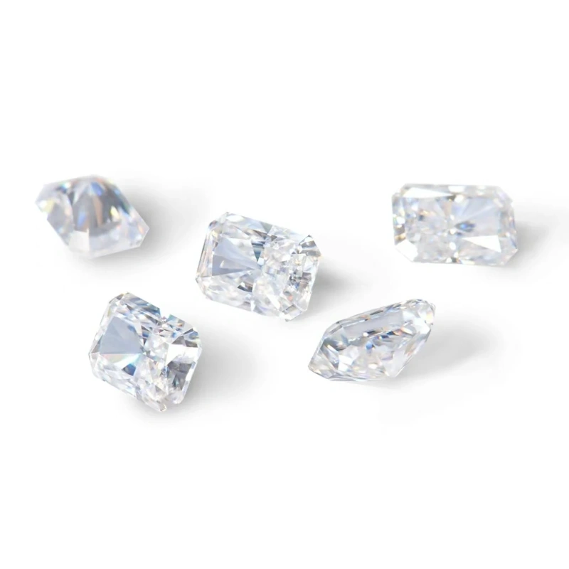 Affordable D Color VVS Radiant Cut Moissanite Loose Gems Bulk