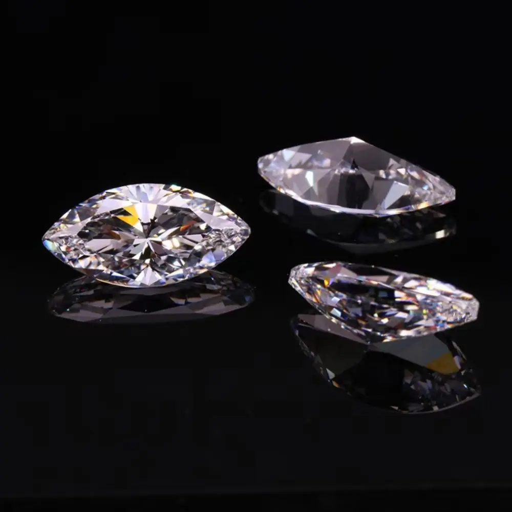 Brilliant Marquise Cut Loose Moissanite Gemstones Wholesale GRA Certified