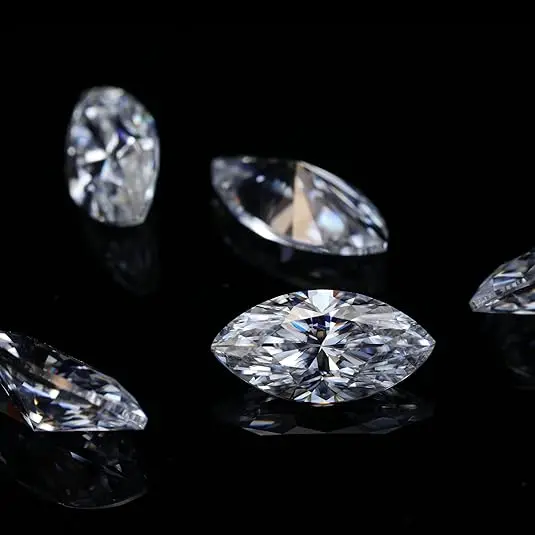 Brilliant Marquise Cut Loose Moissanite Gemstones Wholesale GRA Certified