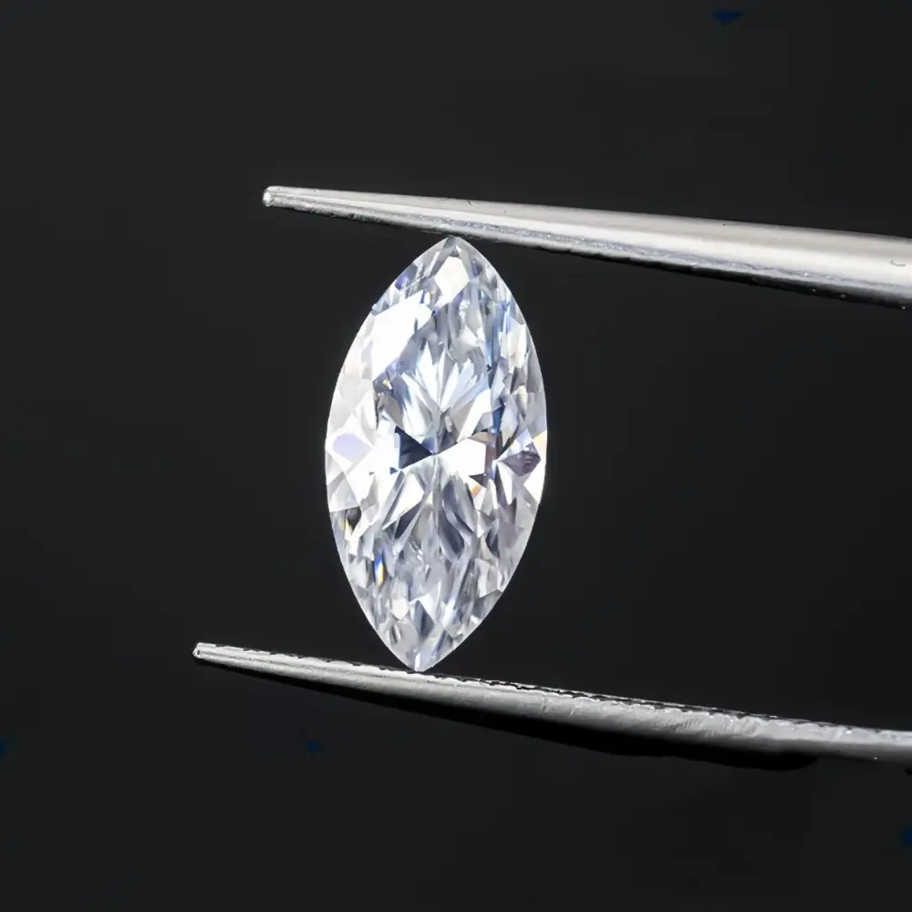 Brilliant Marquise Cut Loose Moissanite Gemstones Wholesale GRA Certified