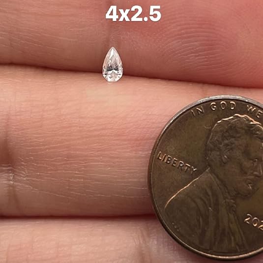Dainty Small Pear Cut Loose Moissanite Stones for Sale DIY Pieces