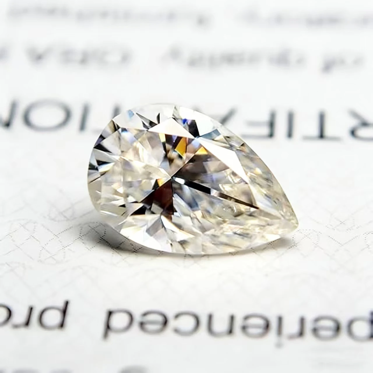 Dainty Small Pear Cut Loose Moissanite Stones for Sale DIY Pieces