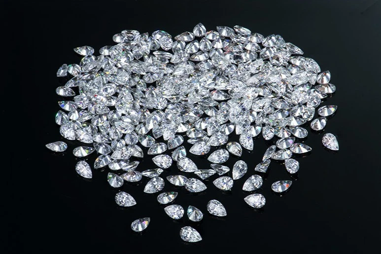 Dainty Small Pear Cut Loose Moissanite Stones for Sale DIY Pieces