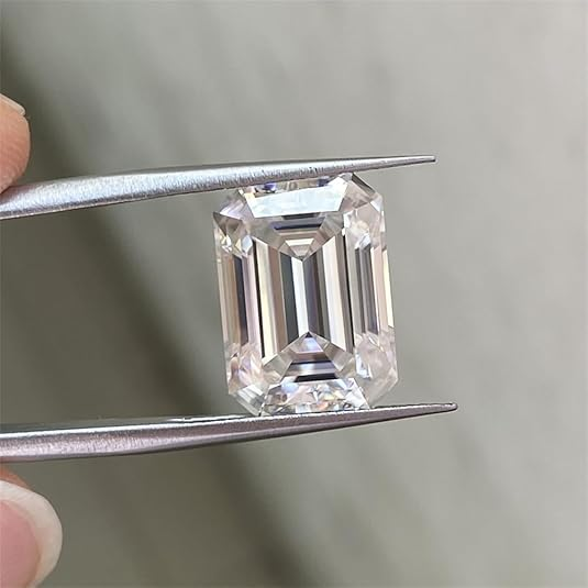 Elegant Emerald Cut Moissanite Loose Stone Wholesale for DIY Lovers