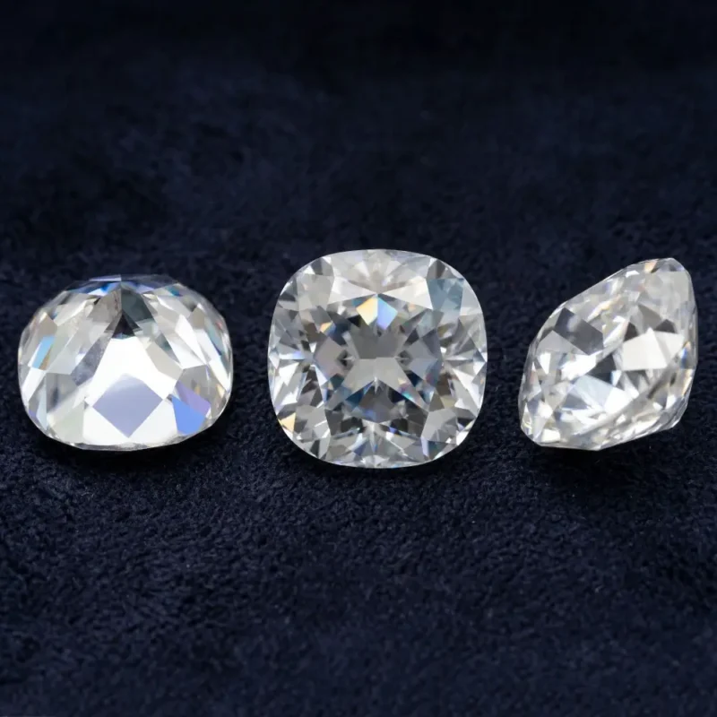 Excellent VVS1 D Color Cushion Cut Moissanite Loose Stone Wholesale