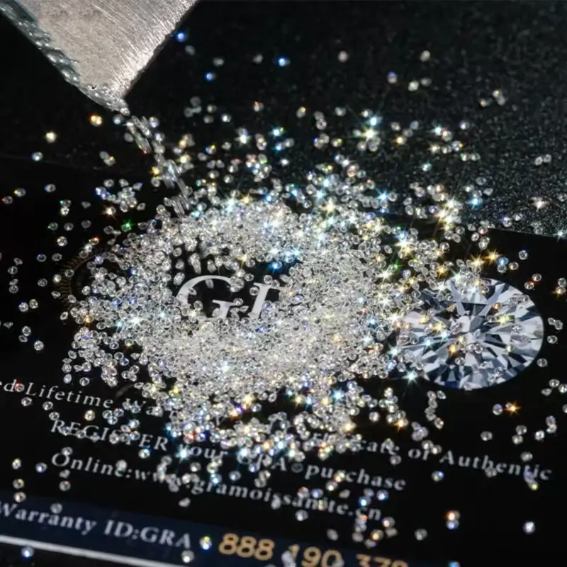 Exquisite D Color Round Wholesale Moissanite Loose Stones Melee