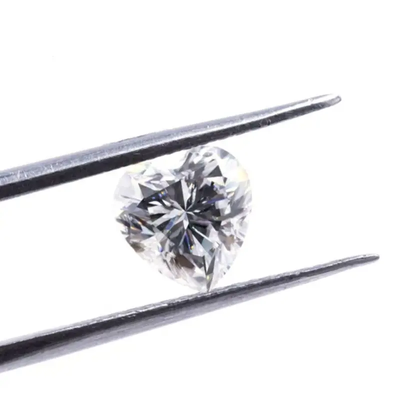 Exquisite Heart Shaped Moissanite Loose Stone Full White Gemstone