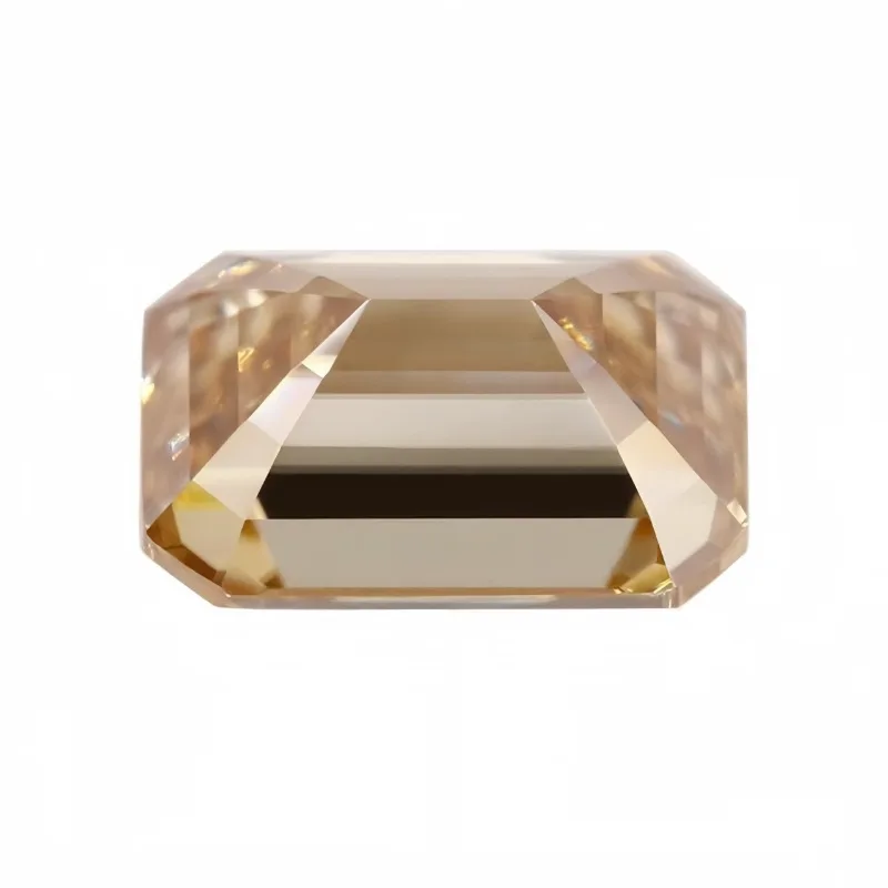 Luxury Champagne Emerald Cut Loose Moissanite Stones Wholesale