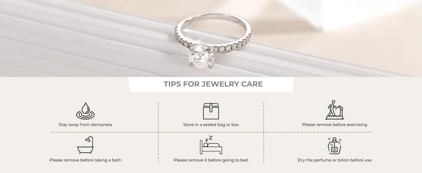 Luxury Half-Pave Setting Round Moissanite Engagement Rings Gift for Her