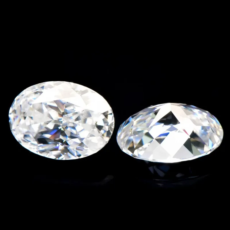 Timeless Oval Cut 2 Carat Moissanite Stone for Engagement Rings Jewelry