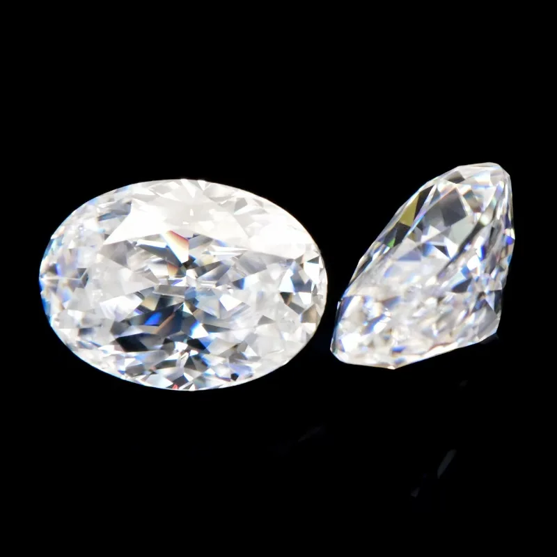 Timeless Oval Cut 2 Carat Moissanite Stone for Engagement Rings Jewelry