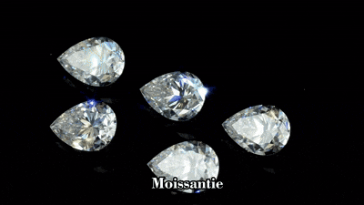 Pure High-Quality Loose Pear Shaped Moissanite Stones Bulk for DIY