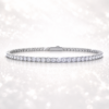 2-Dainty-2-6.5mm-Micro-Pave-Moissanite-Diamond-Tennis-Bracelet-Birthday-Gift
